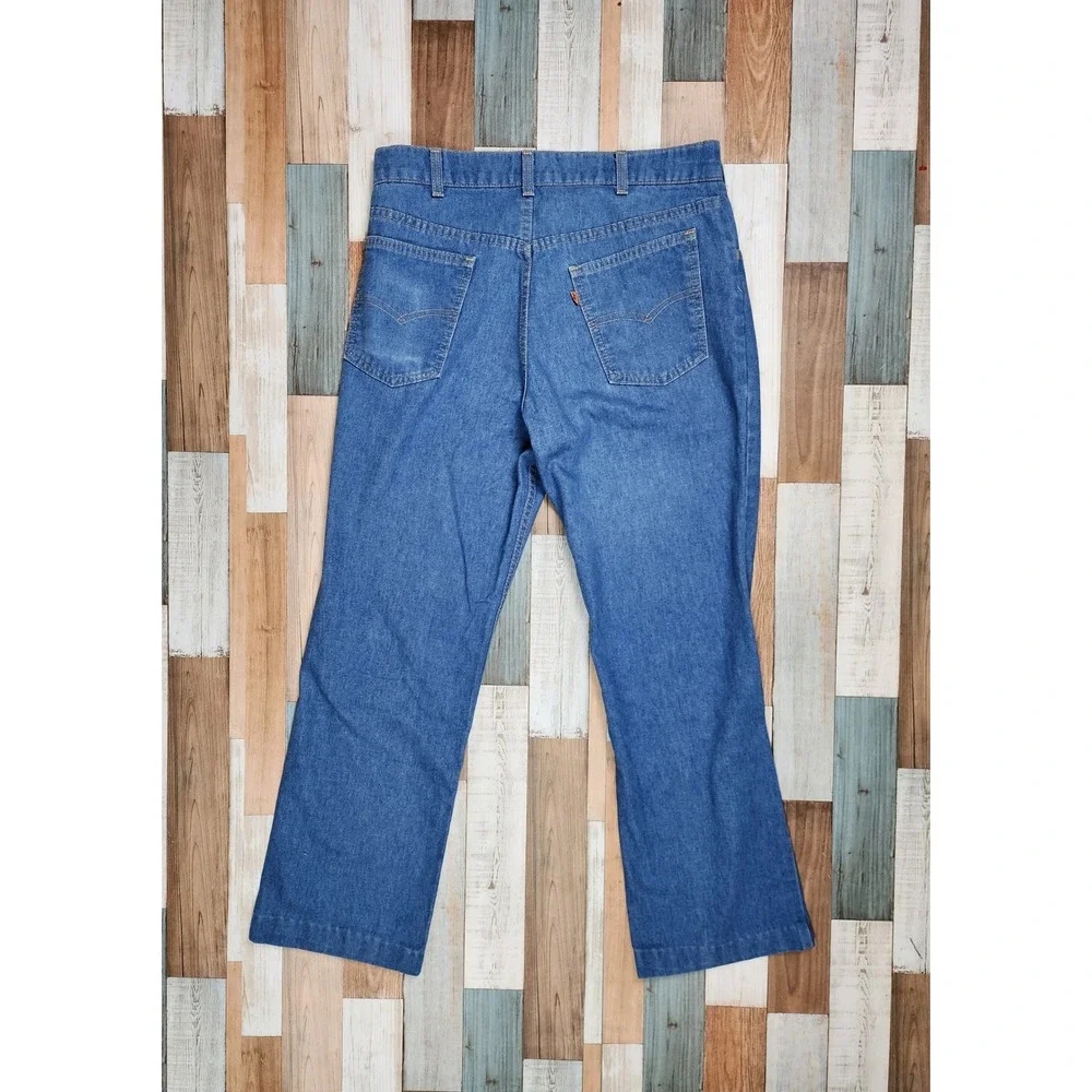 Vintage Levis For Men 34x32 40547-0812 Orange Tab Jeans Blue Denim Made in USA